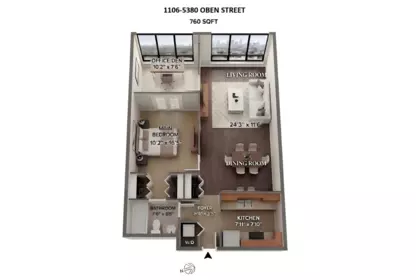 Laundry Room Photo of 1106 5380 Oben Street, Vancouver, BC