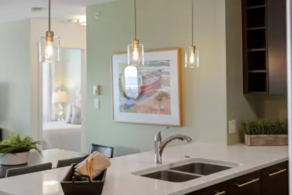 Kitchen Island Photo of 1808 608 Belmont Street, New Westminster, BC
