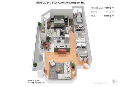 Hallway Photo of 105 20240 54a Avenue, Langley, BC