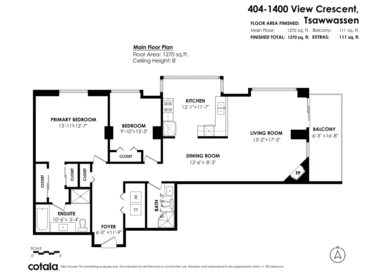 Exterior Rear Photo of 404 1400 View Crescent, Delta, BC