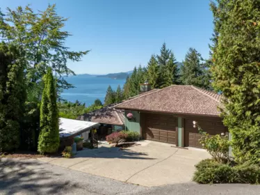 Aerial View of 350 Bayview Place, Lions Bay, BC
