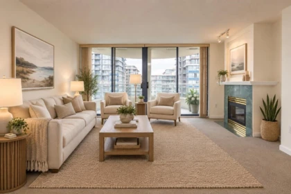 Living Room Photo of 909 6088 Minoru Boulevard, Richmond, BC