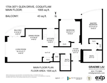Loft / Bonus Room Photo of 1704 3071 Glen Drive, Coquitlam, BC