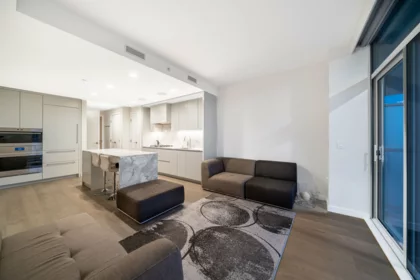 Kitchen Island Photo of 1902 7433 Cambie Street, Vancouver, BC