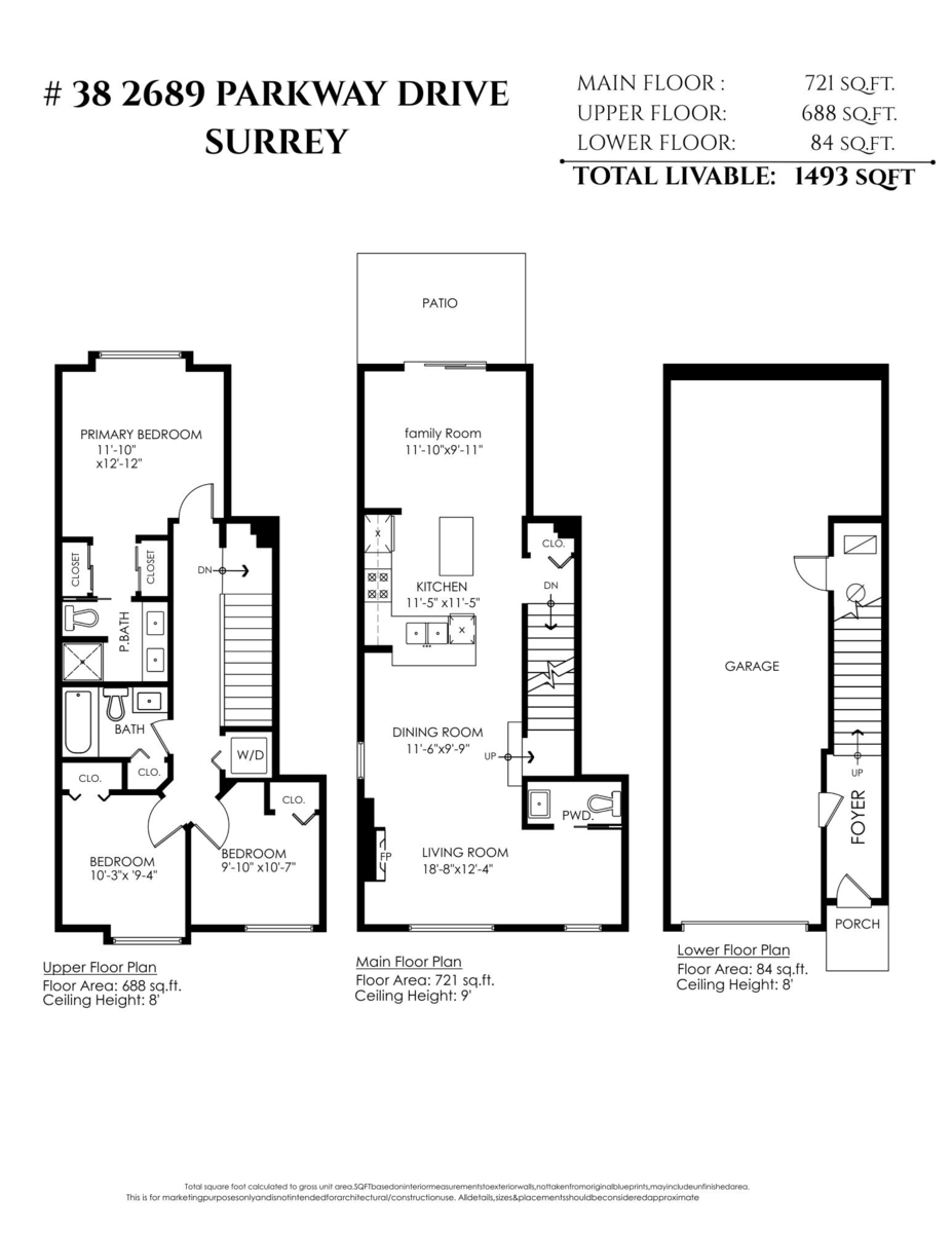 Staircase Photo of 38 2689 Parkway Drive, Surrey, BC