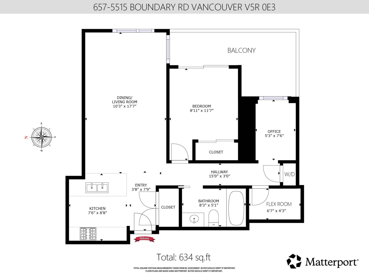 Outdoor Deck Photo of 657 5515 Boundary Road, Vancouver, BC