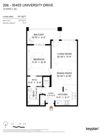 206 10455 University Drive, Surrey, BC, Surrey — Apartment/Condo for sale