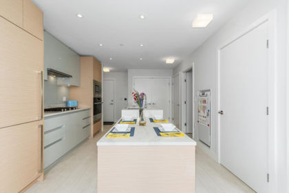 Kitchen Island Photo of 701 3538 Sawmill Crescent, Vancouver, BC