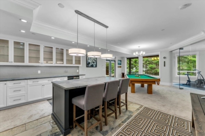 Aerial View of 1403 Crystal Creek Drive, Anmore, BC