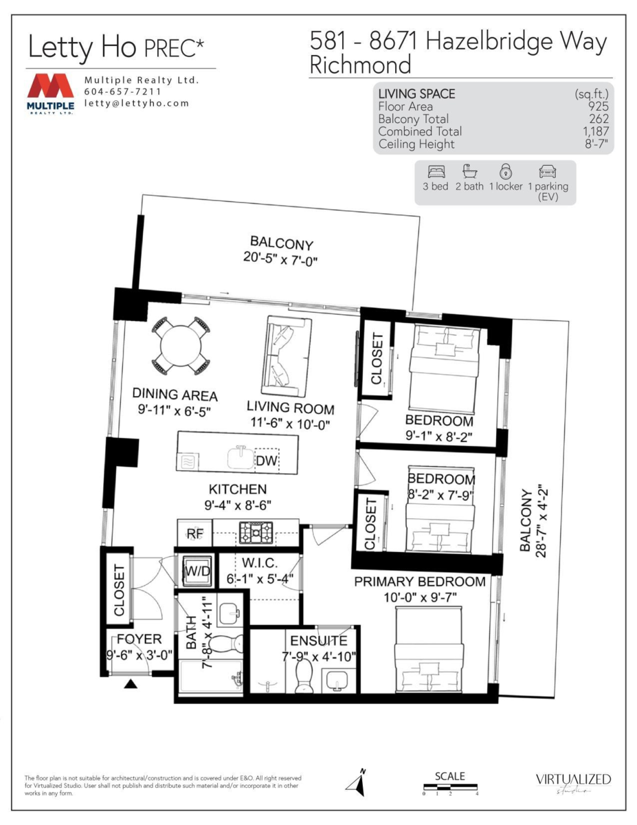 Aerial View of 581 8671 Hazelbridge Way, Richmond, BC