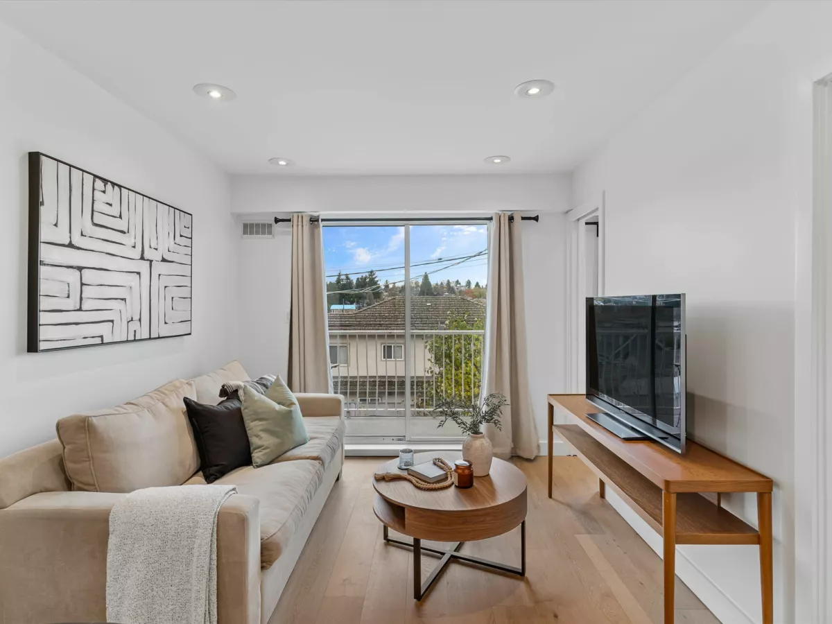 Exterior Rear Photo of 201 4315 Fraser Street, Vancouver, BC