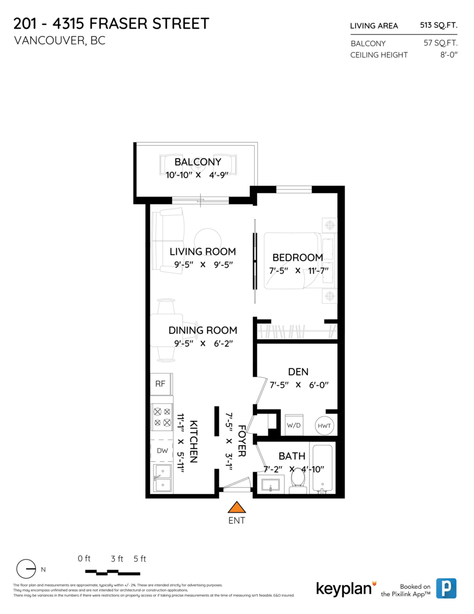 Mudroom Photo of 201 4315 Fraser Street, Vancouver, BC