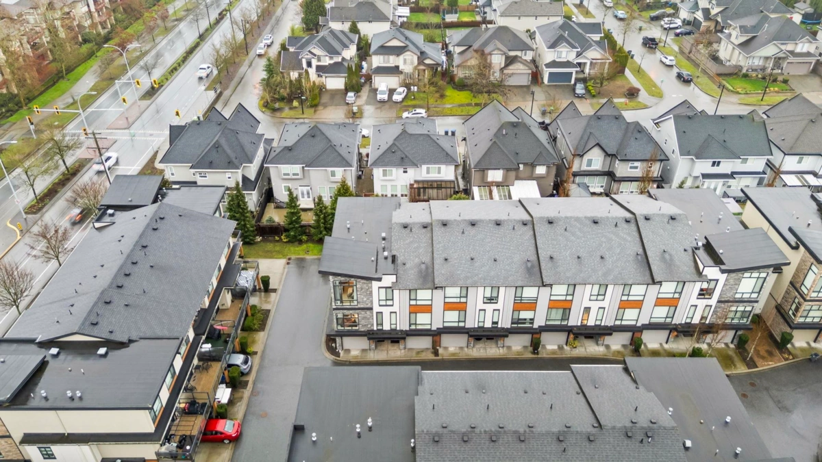 Aerial View of 15 16488 64 Avenue, Surrey, BC