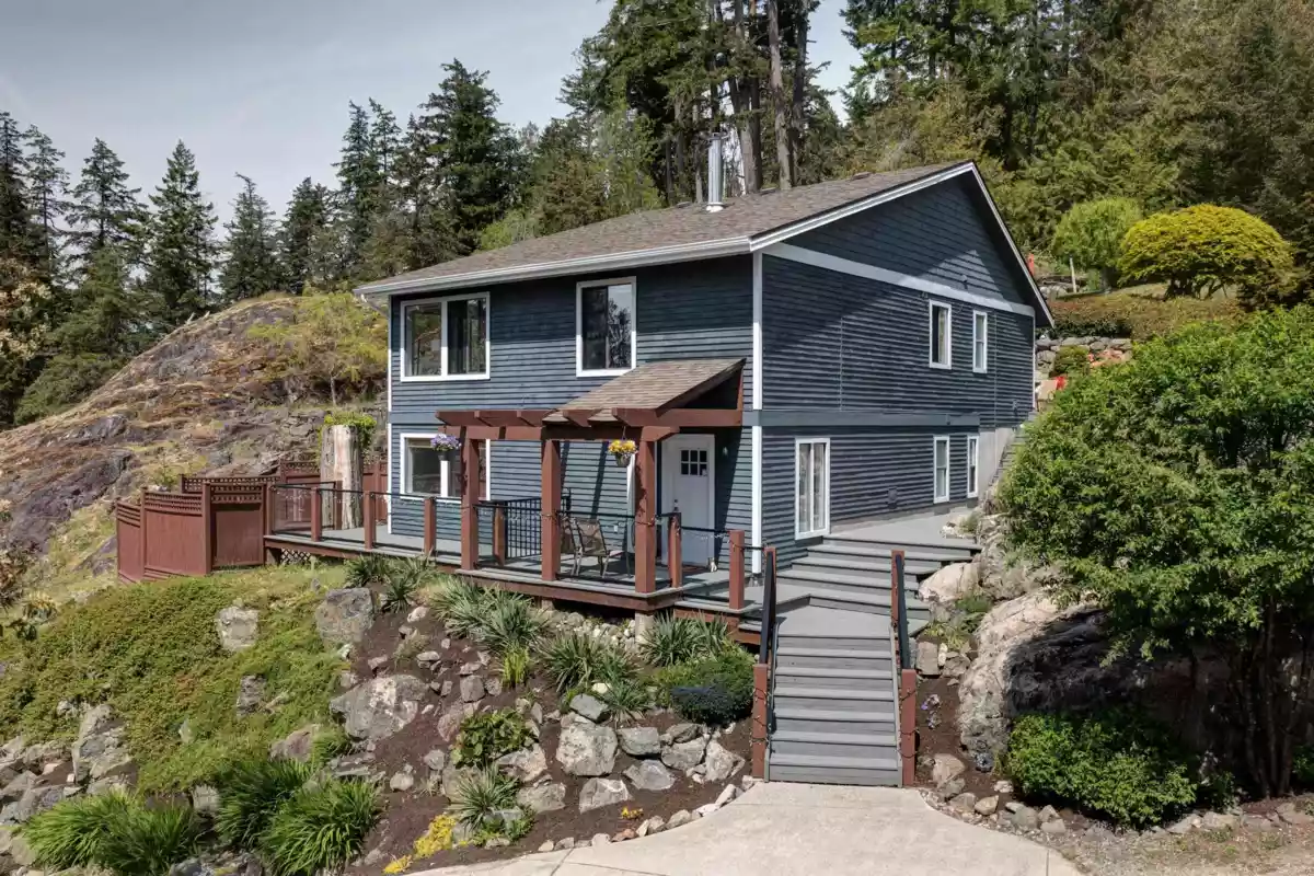 Exterior Front Photo of 8362 Redrooffs Road, Halfmoon Bay, BC