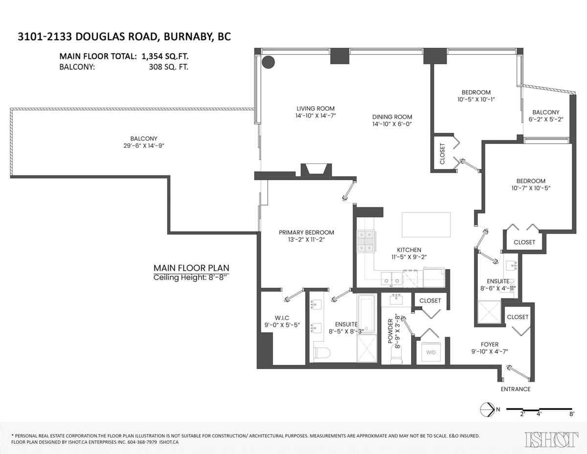 Backyard Photo of 3101 2133 Douglas Road, Burnaby, BC