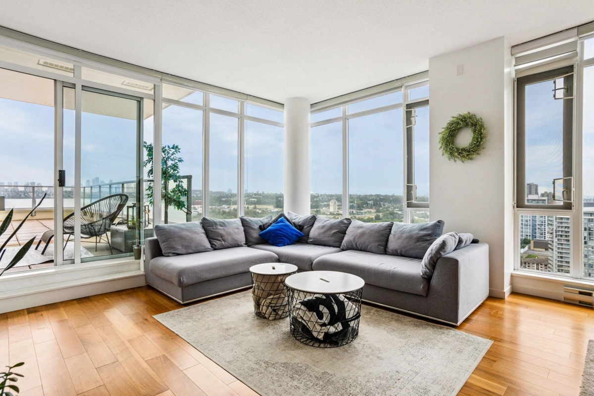 Living Room Photo of 3101 2133 Douglas Road, Burnaby, BC