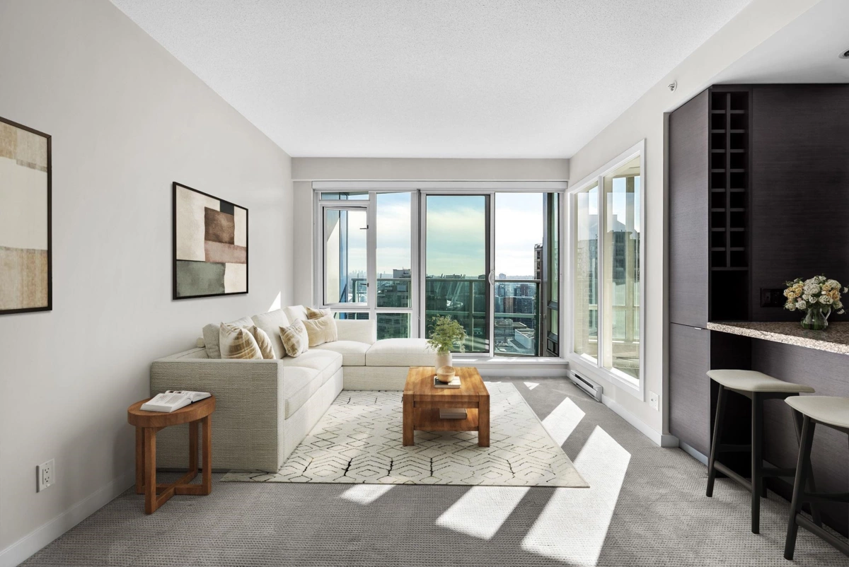 Dining Area Photo of 2306 833 Homer Street, Vancouver, BC