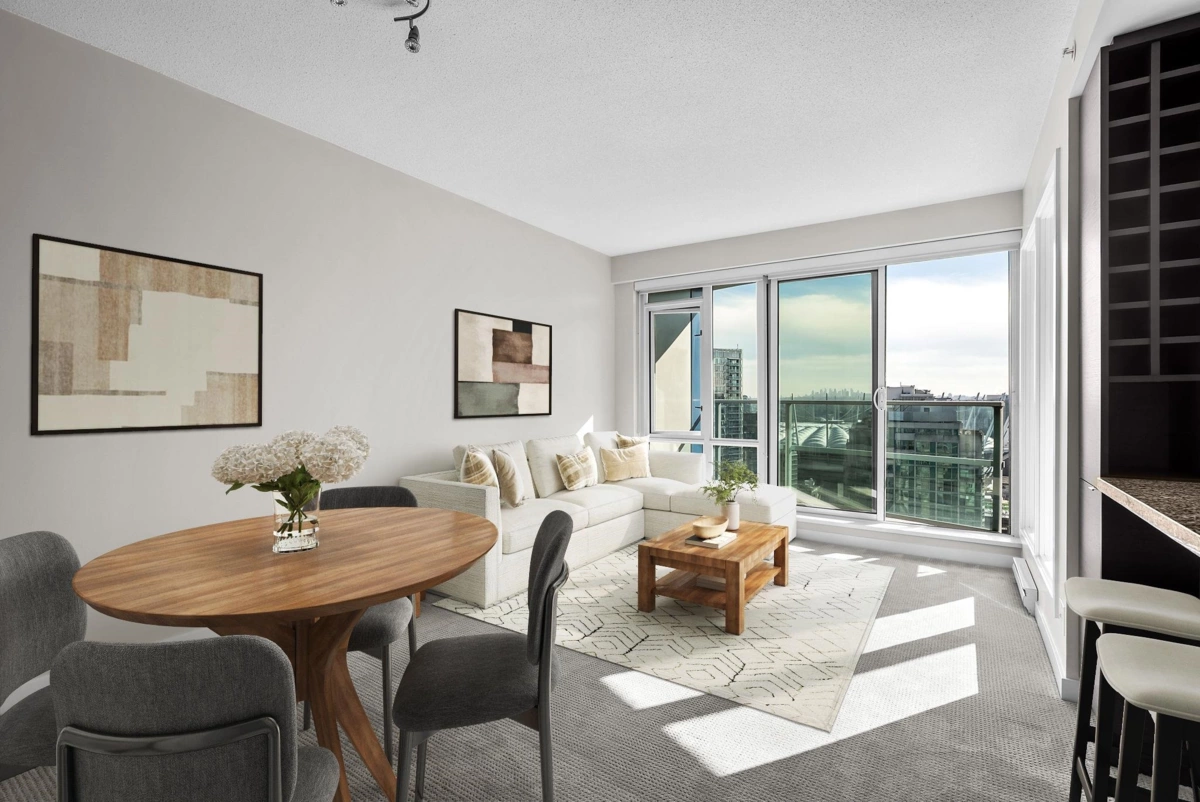 Living Room Photo of 2306 833 Homer Street, Vancouver, BC