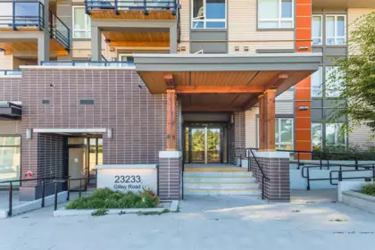 Front exterior of 214 23233 Gilley Road, Richmond, BC