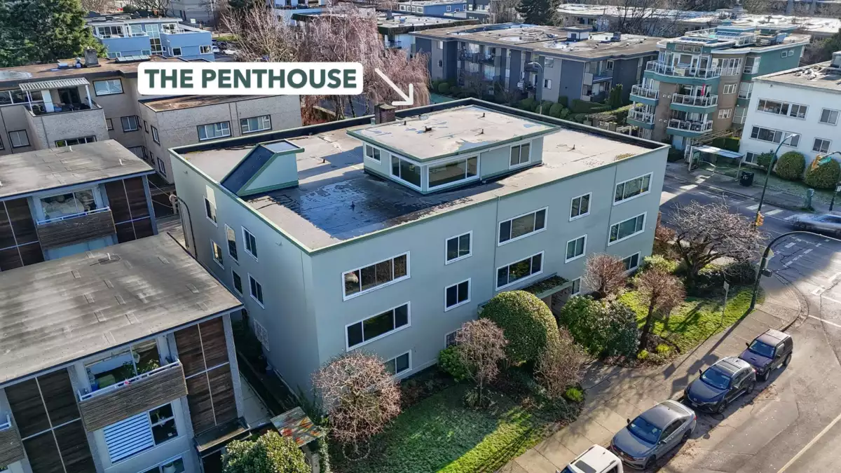 Exterior Rear Photo of PH 1480 Arbutus Street, Vancouver, BC