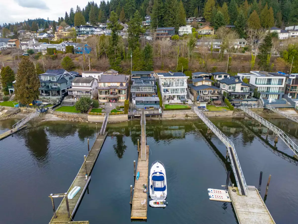 Aerial View of 936 Alderside Road, Port Moody, BC