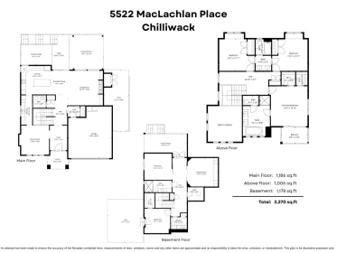 Kitchen Island Photo of 5522 Maclachlan Place, Chilliwack, BC