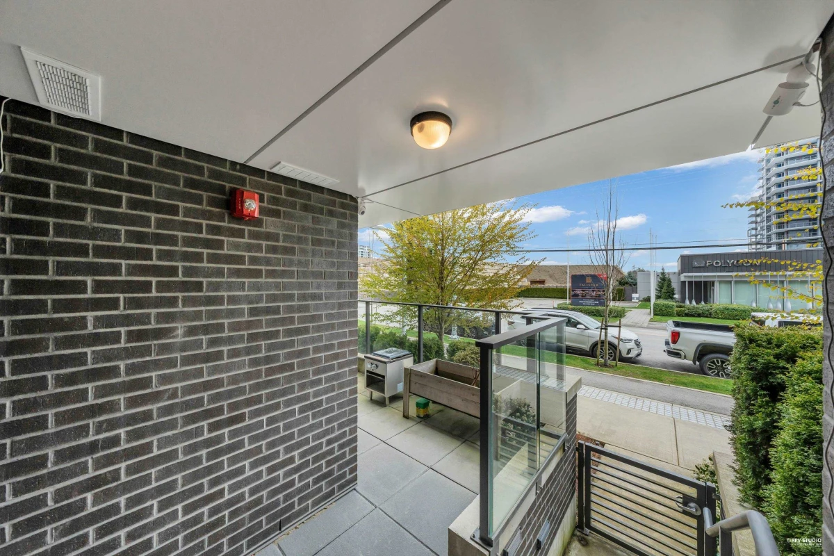 Exterior Rear Photo of 5 3699 Sexsmith Road, Richmond, BC