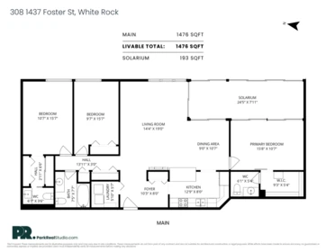 308 1437 Foster Street, White Rock, BC, White Rock — Apartment/Condo for sale