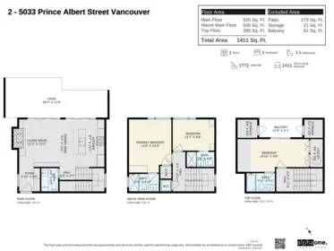 Bedroom 4 Photo of 2 5033 Prince Albert Street, Vancouver, BC