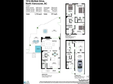 1516 Mcnair Drive, North Vancouver, BC, North Vancouver — Townhouse for sale