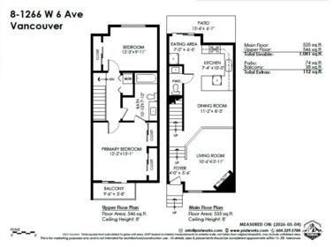 Outdoor Patio Photo of 8 1266 W 6th Avenue, Vancouver, BC