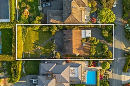 Aerial View of 982 Braeside Street, West Vancouver, BC