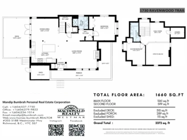 1730 Ravenwood Trail, Lindell Beach, BC, Lindell Beach — Single Family Residence for sale