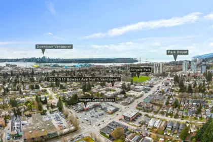 Outdoor Deck Photo of 205 1518 Bowser Avenue, North Vancouver, BC