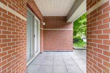 Backyard Photo of 115 2468 Atkins Avenue, Port Coquitlam, BC