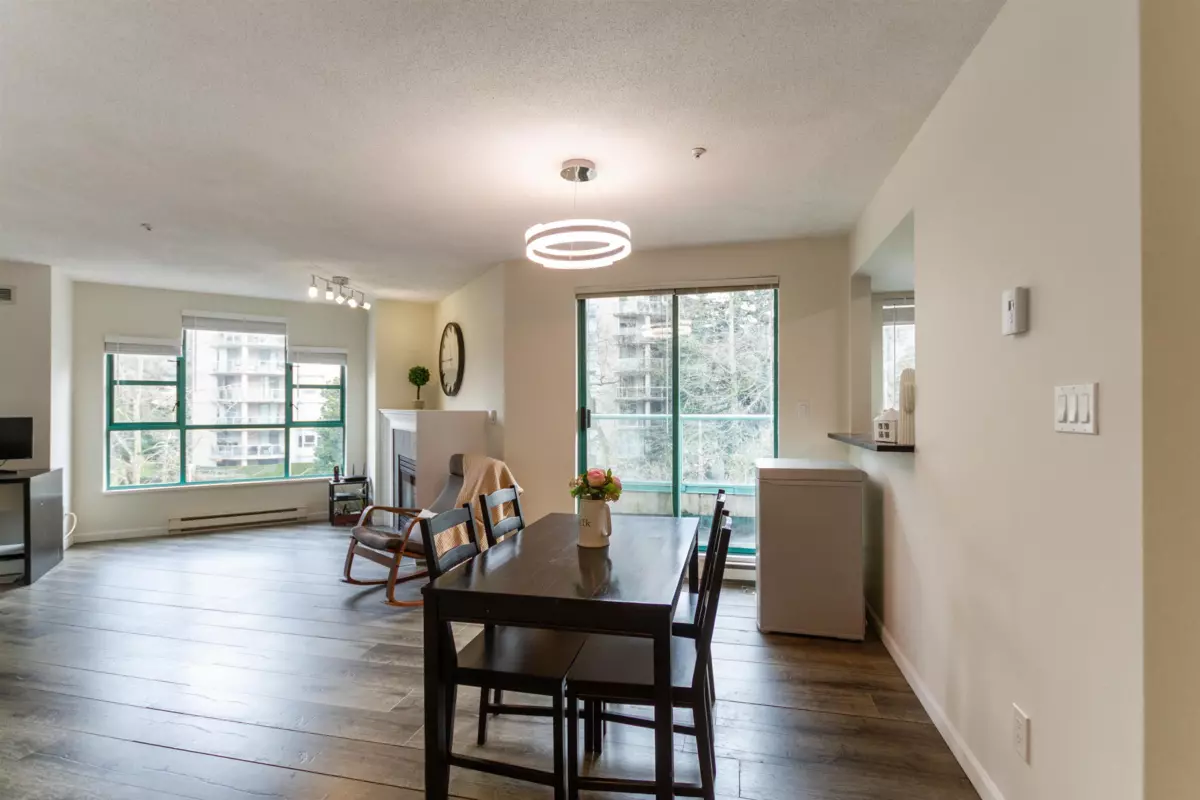 Living Room Photo of 401E 3081 Glen Drive, Coquitlam, BC