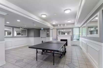 Basement Recreation Room Photo of 401E 3081 Glen Drive, Coquitlam, BC