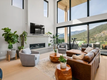Living Room Photo of 9292 Steller's Way, Whistler, BC