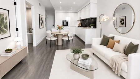Living Room Photo of 1301 3888 Evergreen Place, Burnaby, BC