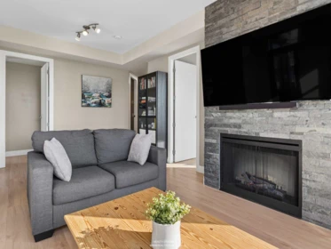 Family Room Photo of 901 9300 University Crescent, Burnaby, BC