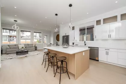 Kitchen Island Photo of 102 18573 56 Avenue, Surrey, BC