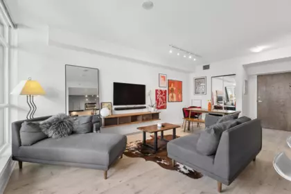 Living Room Photo of PH 601 100 E Esplanade, North Vancouver, BC