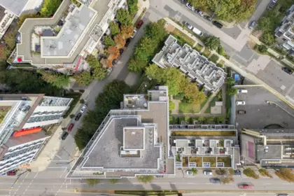 Aerial View of 409 328 E 11th Avenue, Vancouver, BC