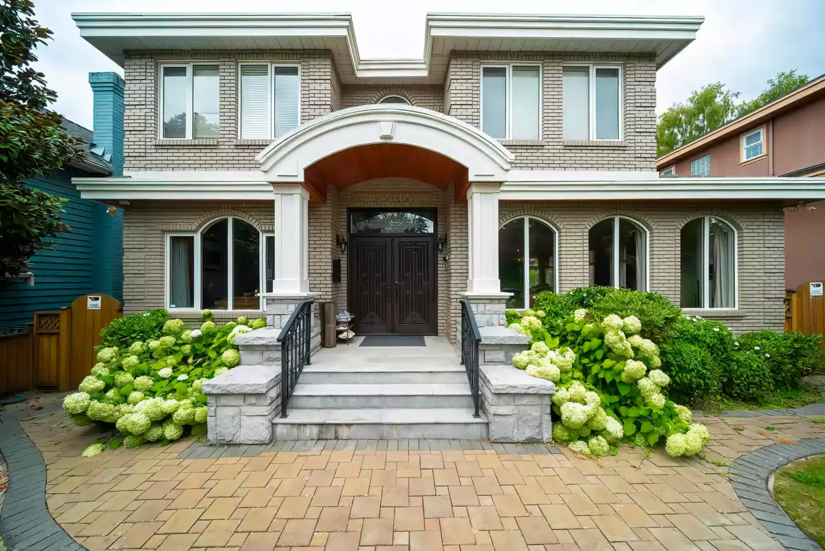 Aerial View of 2407 W 18th Avenue, Vancouver, BC