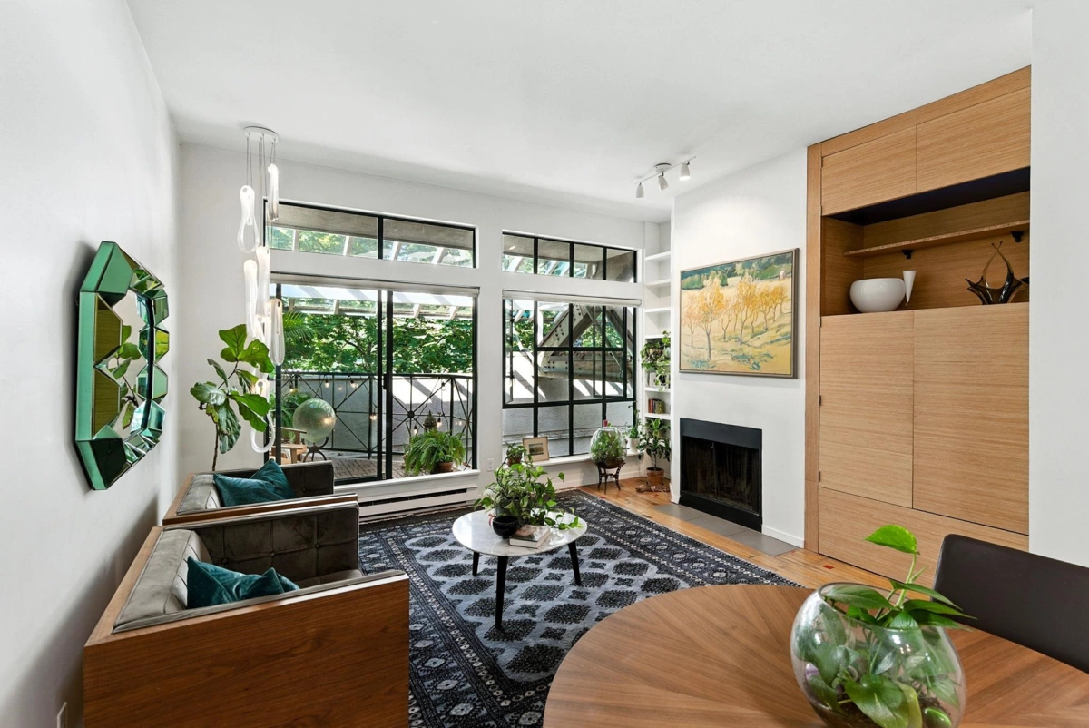 Living Room Photo of 303 700 E Pender Street, Vancouver, BC