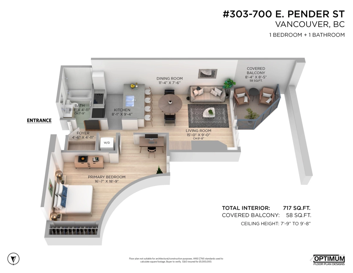 Primary Bathroom Photo of 303 700 E Pender Street, Vancouver, BC
