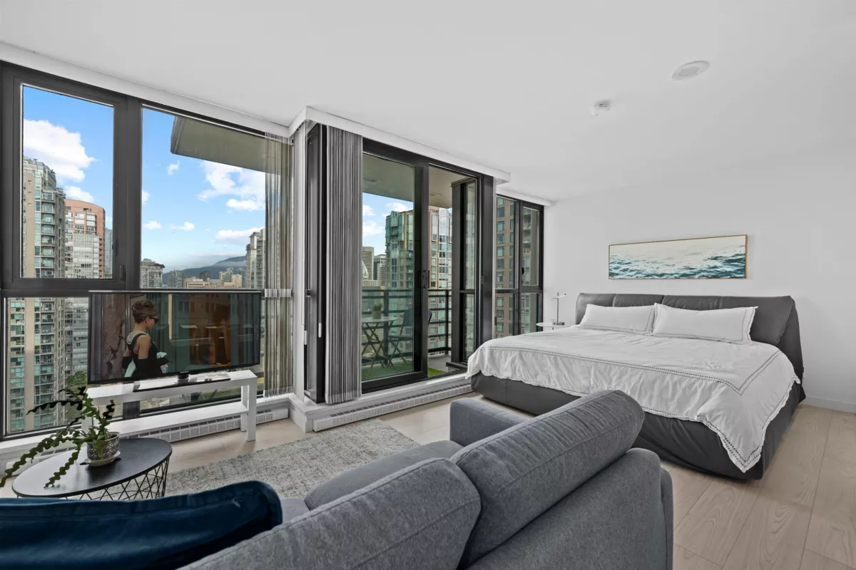 Living Room Photo of 2408 909 Mainland Street, Vancouver, BC