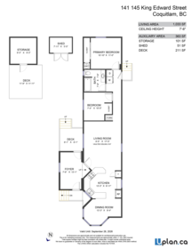 Aerial View of 141 145 King Edward Street, Coquitlam, BC