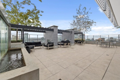 Aerial View of 2208 1111 Richards Street, Vancouver, BC