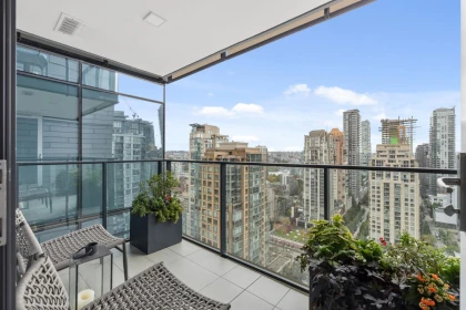 Outdoor Deck Photo of 2208 1111 Richards Street, Vancouver, BC